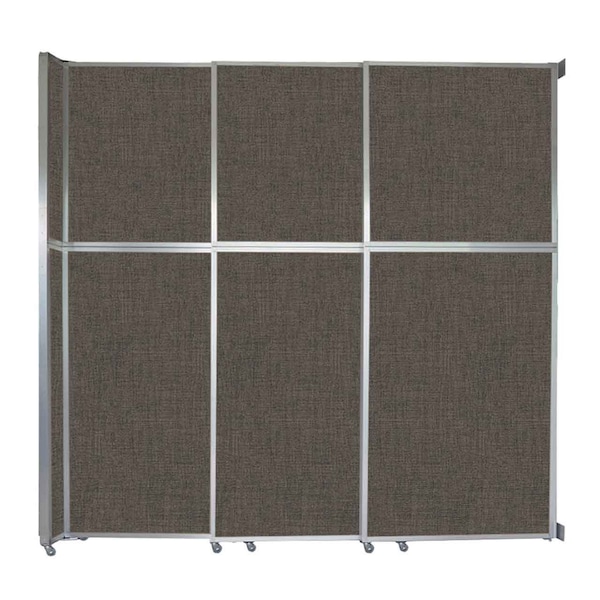 Operable Wall Sliding Room Divider 9'9" x 10'3/4" Mocha Fabric